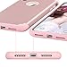 ULAK iPhone X Case for Girls, iPhone Xs Case, Slim Hybrid Protective Soft Rubber & Silicone Hard PC Back Cover Dual Layer Shock Absorption Cover for Apple iPhone X/Xs 5.8 inch, Rose Gold