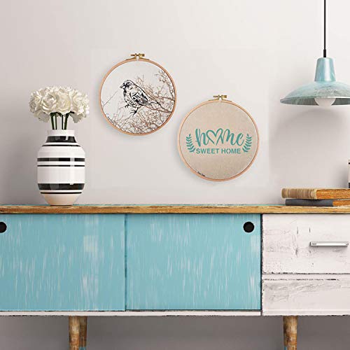 Agantree Home Sweet Home Stencils 13x9inch - Inspirational Word Stencils Template for Drawing Painting Spraying a Wood Floors Furniture Paper Window Glass Door Wall Sign - Thumbnail 3