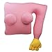The Original Girlfriend Pillow - Cute and Fun Wife, Companion or Cuddle Buddy - Body Pillow with Benefits - Funny Unique Gag Gift Idea - Body Pillow, Pink