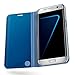 AICase Galaxy S7 Edge Case, Luxury Translucent View Window Sleep/Wake Up Function Cover Mirror Screen Flip Electroplate Plating Stand Full Body Protective Case for Samsung Galaxy S7 Edge (Blue)