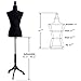 Giantex Female Mannequin Torso Body Dress Form with Black Adjustable Tripod Stand