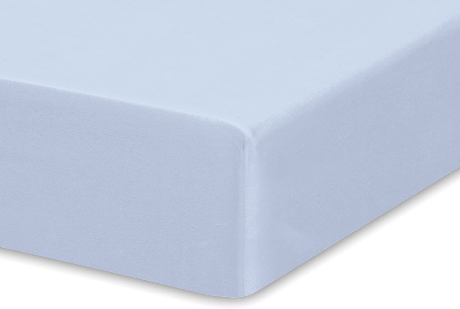 Dudu N Girlie Fitted Cot Bed Sheets | Cot Sheets 120x60 Fitted Cotton | Soft Bed sheets Hypoallergenic Fully Elasticated Skirt Breathable Easy Care (Single Pack, Blue)