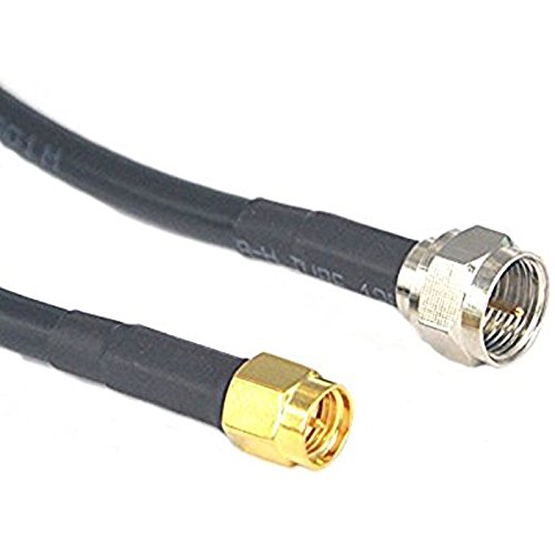 SMA to F Adapter SMA Male to F Type Male RF Coaxial Connector Cable Extension 19 inch ships from USA