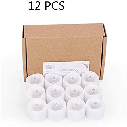 KinderALL 12 Pack Tealight Candles Fake Candles Candle Lamp Led Tealight Battery Candles Realistic Led Candles For Christmas Birthday Home Wedding Party 01