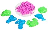 Tekmun Craft Magic Moldable Thinking Kinetic Sand in Pink (also in Green, Orange, Blue, Yellow)