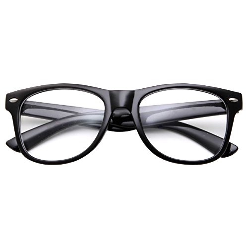 Kids Nerd Glasses Clear Lens Geek Fake for Costume Children's (Age 3-10) Black