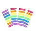 LuckyStar365 4 Sets Neon Page Marker Colored Index Tabs Flags, Rainbow Assorted Bright Colors, Fluorescent Sticky Note for Page Marker, 560 Pieces