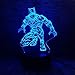 Marvel Movie Superhero Black Panther Action Figure 3D Table Lamp LED Night Lights Child Sleeping Decor Lamp Holiday Xmas Gifts (Black Panther)