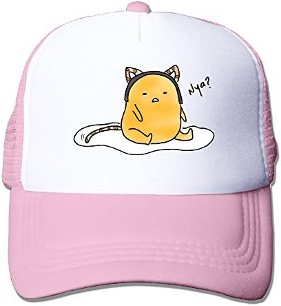Men's Gudetama Lazy Yolk Cosplay Cat Mesh Baseball Cap Trucker Hat