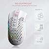 Redragon-M808-Storm-Lightweight-RGB-Gaming-Mouse-85g-Ultralight-Honeycomb-Shell-12400-DPI-Optical-Sensor-7-Programmable-Buttons-Precise-Registration-Super-Lite-Cable-White Redragon M808 Storm Ultralight Wired Gaming Mouse, 85g Lightweight Honeycomb Shell - Adjustable DPI Up to 12,400…