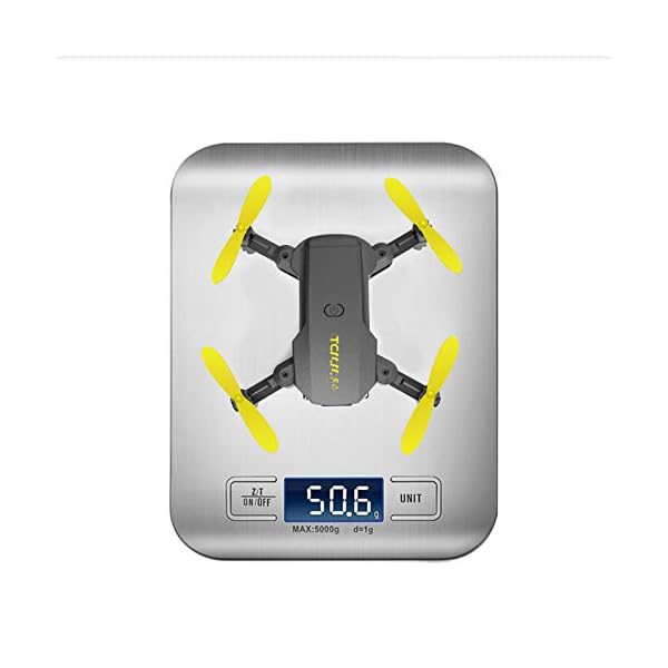TCMMRC Peak Bird Mini-WLAN-FPV mit 0,3 MP / 5,0 / 4 kMP HD-Kamera Faltbarer RC-Drohnen-Quadcopter RTF mit LED-Licht… – Bild 7