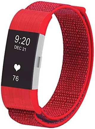 CosyZanx Compatible with Fitbit Charge 2 Bands Woven Soft Nylon Sport Wristbands for Men Women Lightweight Replacement Straps Accessories Bands for Fitbit Charge 2 Fitness Tracker