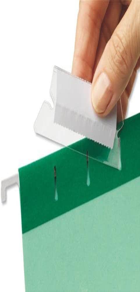 Esselte 94613 Classic Spare Labels for Suspension Files, 50mm, White, Pack of 100