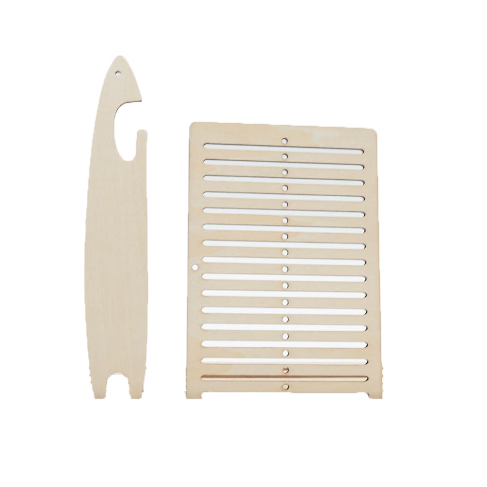 Ieron Weaving Loom Kit Belt Weaving Loom Set Shuttle Tools for Bag Camera Strap DIY Weaving Supplies