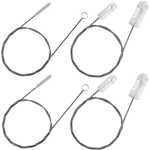 AUMUA Long Tube Cleaning Brush Flexible Stainless Steel Aquarium Filter Brush for Fish Tank or Home Kitchen, pipe cleaners for cleaning 160cm