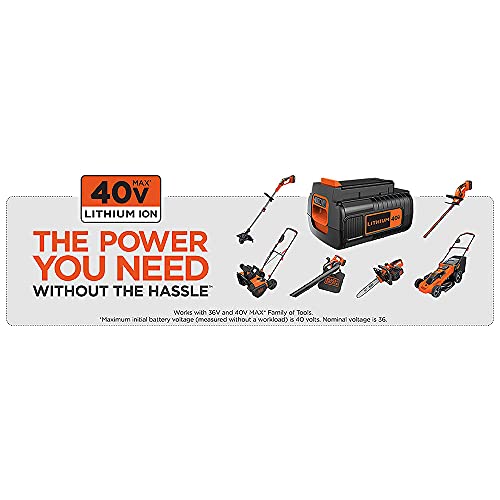 BLACK+DECKER 40V MAX* Cordless Lawn Mower with Battery and Charger