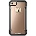 iPhone 7 Case, Moonmini Hybrid Armor Transparent Clear Hard PC Back Panel + TPU Bumper Shock Absorbing Protective Case Cover for iPhone 7 Black
