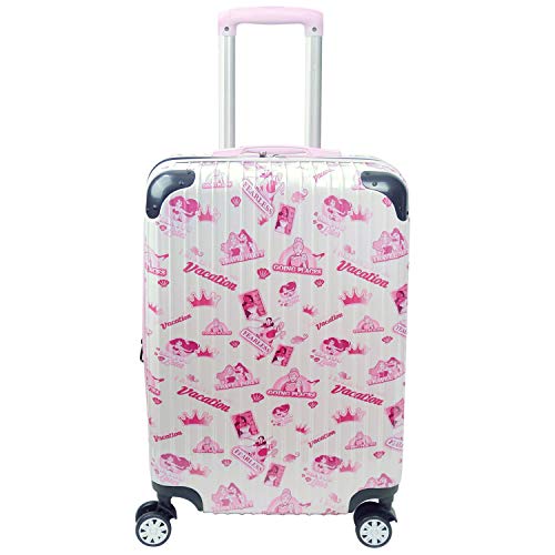 ful Disney Princess Badges Rolling Suitcase, Hardside Travel Luggage