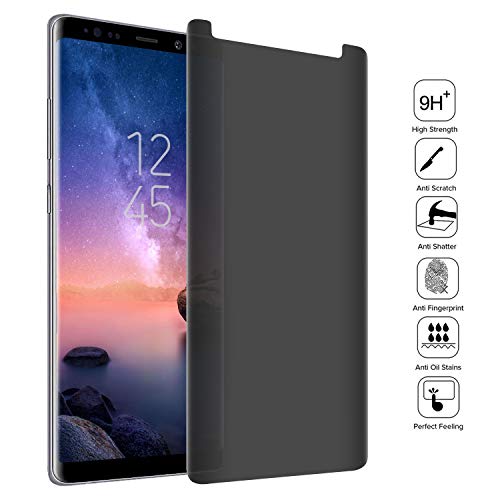 Galaxy Note 8 Privacy Screen Protector, THRIKGOLD 2Way Anti Spy Defender 9H Hardness Case