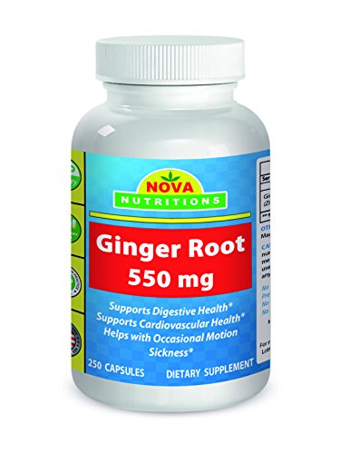 Nova Nutritions Ginger Root 550 mg 250 Capsules