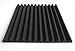 Acoustic Panels - Foam Studio Soundproofing Padding Tiles in Black (Set of 10) - 1