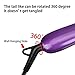 Kirecoo Hair Straightener Brush Ceramic Heating Digital Hair Straightening Brush Adjustable Temperature (Purple)
