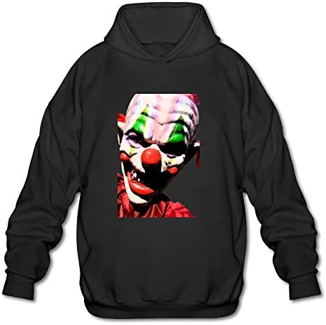 Men's Creepy Clowns Attacks Outfit Scary Killer Hooded Sweatshirt