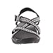 Skechers Modern Comfort Sandals Women's Reggae Kooky Flat Sandal,black/grey,9 M US