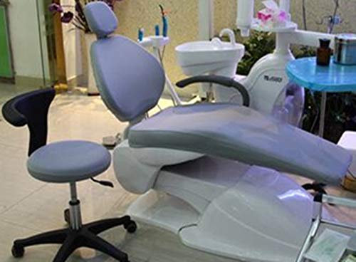 Springsky OneSize Smoky Gray Dental Unit Chair Sleeve Thick Cloth Covers Protect Cushion Dentist Stool Backrest 4pcs/Set