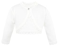 Lilax Little Girls' Knit Long Sleeve Button Closure
