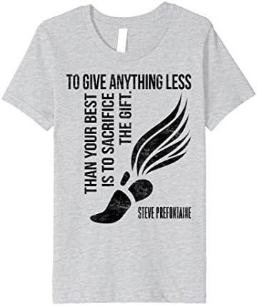 unisex-child To Give Anything Less Than Your Best Prefontaine 12 Heather Grey