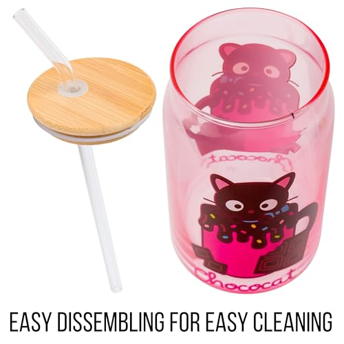 Silver Buffalo Sanrio Hello Kitty And Friends Kuromi – Tazón De Arroz De Ceramica Con Palillos Apto Para Microondas 20 Onzas