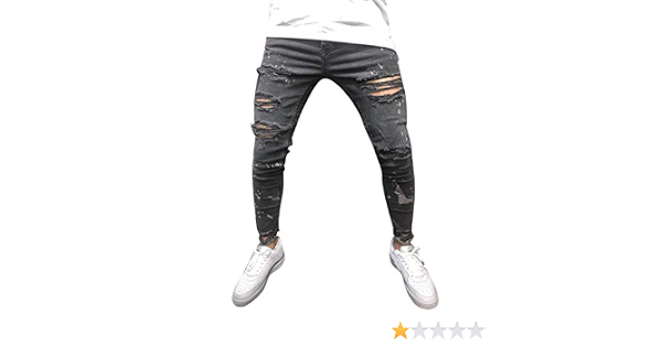 Man Pants Casual Jeans Sport Jogging 