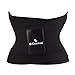 BiEnergo Waist Trainer for Women and Men, Slimming Sauna Waist Trimmer, Exercise Belt with Adjustable Straps Black