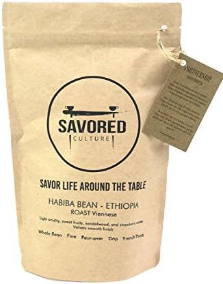 Savored Culture Ethiopian Coffee, Medium Roast, Ground, 1 LB.