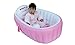 Signstek Baby Infant Travel Inflatable Non Slip Bathing Tub Bathtub Pink
