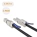 CableCreation 3.3FT [2-Pack] External HD Mini SAS SFF-8644 to SFF-8088 Cable, 1M/ Black