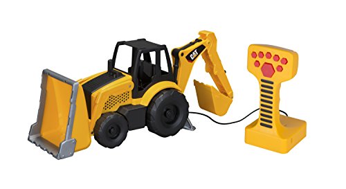 Toy State Caterpillar Construction Machines Light and Sound Job Site Machine Backhoe (Styles May Vary)