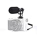 EACHSHOT Video Microphone Mic for Camera Canon, Nikon, Sony A7III A6500 A6400 A6300, Panasonic GH5 GH4, GoPro Mic Adapter, iPhone Vlog Vlogger w/ 3.5mm TRRS TRS Cable [NOT for Rebel T6]