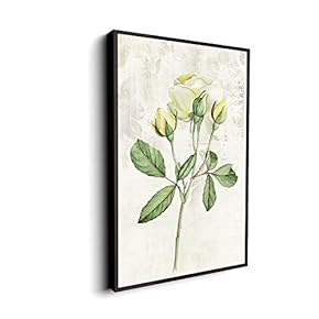 Canvas Wall Art for Living Room, Bedroom Vintage Flower Framed Canvas Prints for Home Decoration Ready to Hang - 16"x24" inches