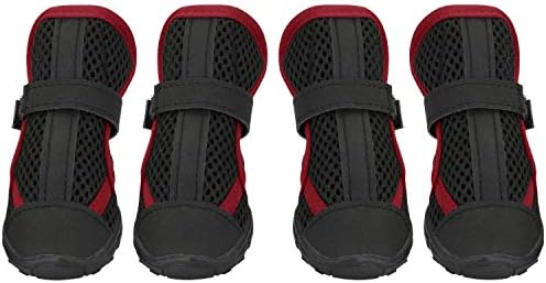 Hengu Dog Paw Protective Boots, Anti-Slip Pet Dog Shoes with Magic Strap Design for pet climbing or long time walking