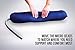 Flexi The Original 4-in-1 Convertible Travel Pillow for Side, Stomach and Back Sleepers. Lumbar Support. Features Adjustable Strap and Travel Bag. Four Colors. Washable. (Navy)