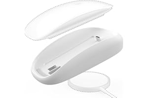 Jalzdieod Mouse Charger for Magic Mouse 2 for Magic Mouse 2 Charger Base Wireless Charging Support Ergonomic Grip&Mouse Base 