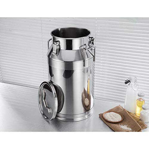 Jiutong Sealed Tank Stainless Steel Barrel with lid Commercial Fermentation Tank Enzyme Barrel Oil Barrel Milk Barrel Rice Barrel Wine Barrel Wine (Size : 35L) - Thumbnail 3