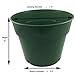 Plant Pots - 100% Recycled Plastic - Made in USA - Strong, Reusable (7.5