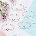 MOOKOO Bridemaid Love Knot Bracelets set 9 Set Bride Tribe Hair Tie and Bracelets Bachelorette Party Supplies for Girls Women (#1)