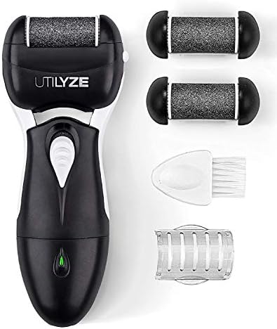 UTILYZE Wet & Dry Refill Rollers for Electronic Foot File Pedicure Electric Callus Remover (Fine Coarse)