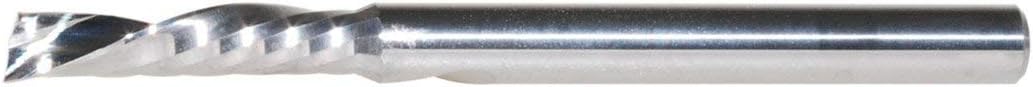 High Precision Carbide Single Flute Aluminum Cutting Router End Mills 1/8" 3.175mm Shank 1/8" Cutter Dia 12mm Flute Length