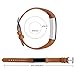 AK Bands Compatible with Fitbit Alta/Alta HR, Adjustable Comfortable Leather Wristband Compatible with Fitbit Alta HR 2017/Fitbit Alta (Brown)