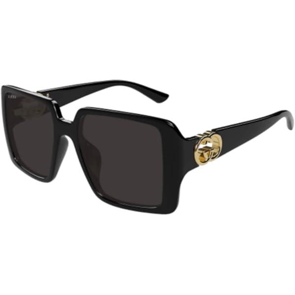 Amazon.com: Gucci Grey Gradient Square Ladies Sunglasses GG0034SN